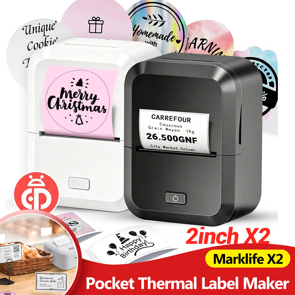 Commercial Printing Network - Impresora térmica portátil Marklife X2, impresora
