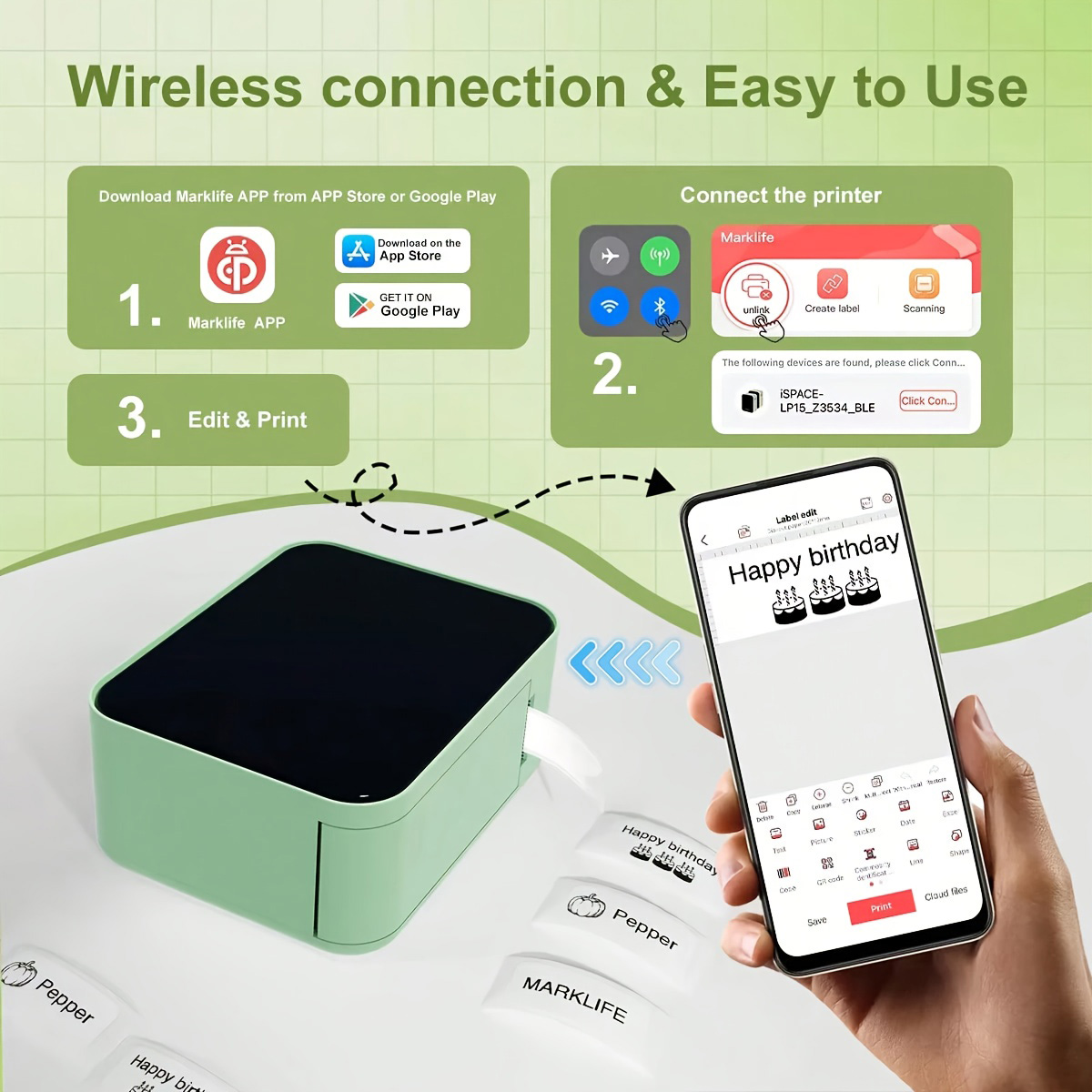 Impresora portátil Marklife P1 - Commercial Printing Network reseña y precio